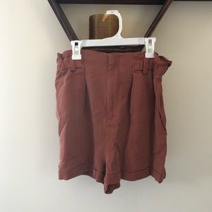 Zara paperbag waist shorts
